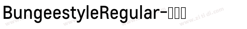 BungeestyleRegular字体转换