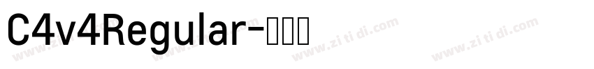 C4v4Regular字体转换