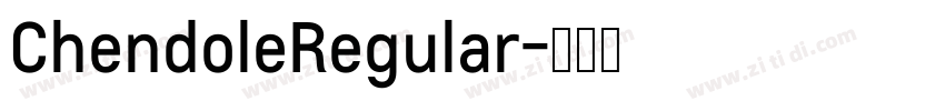 ChendoleRegular字体转换