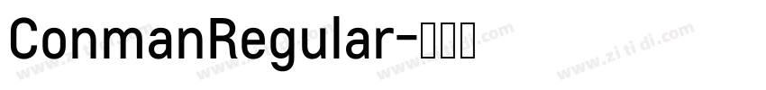 ConmanRegular字体转换