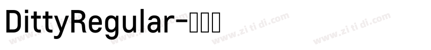 DittyRegular字体转换
