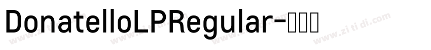 DonatelloLPRegular字体转换