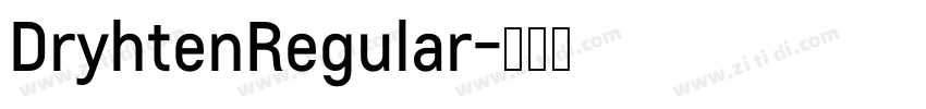 DryhtenRegular字体转换
