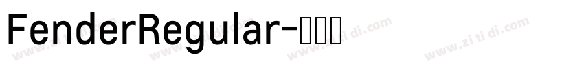 FenderRegular字体转换