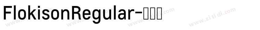 FlokisonRegular字体转换