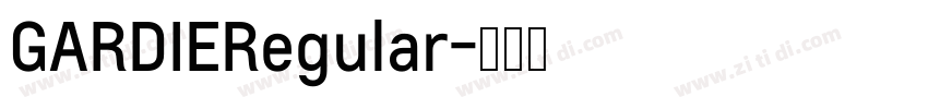 GARDIERegular字体转换