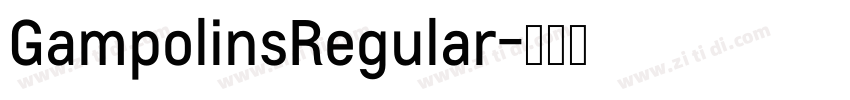 GampolinsRegular字体转换