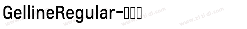 GellineRegular字体转换