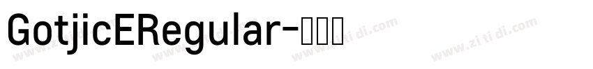 GotjicERegular字体转换