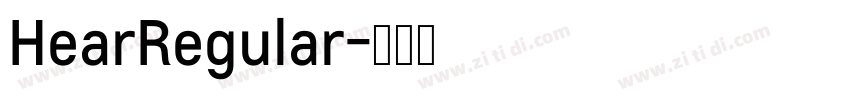 HearRegular字体转换
