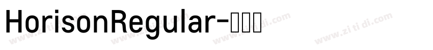 HorisonRegular字体转换
