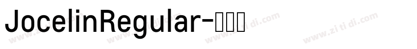 JocelinRegular字体转换