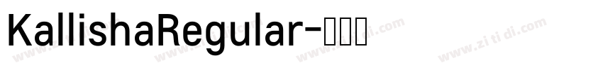 KallishaRegular字体转换