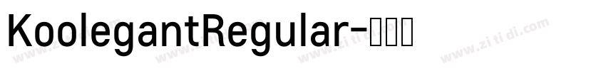 KoolegantRegular字体转换