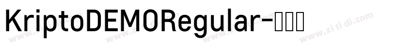 KriptoDEMORegular字体转换