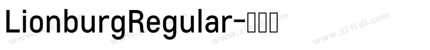 LionburgRegular字体转换