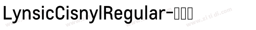 LynsicCisnylRegular字体转换