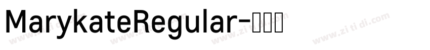 MarykateRegular字体转换