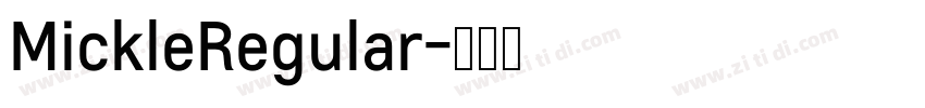 MickleRegular字体转换