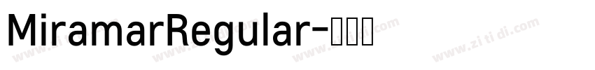 MiramarRegular字体转换