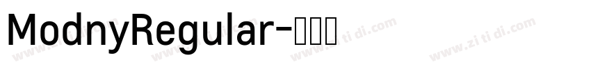 ModnyRegular字体转换