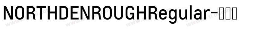 NORTHDENROUGHRegular字体转换