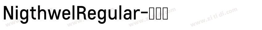 NigthwelRegular字体转换