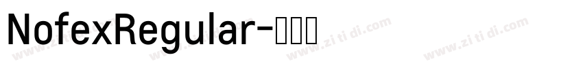 NofexRegular字体转换