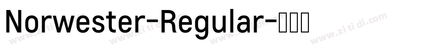 Norwester-Regular字体转换