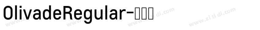 OlivadeRegular字体转换