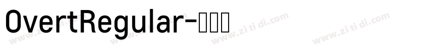 OvertRegular字体转换