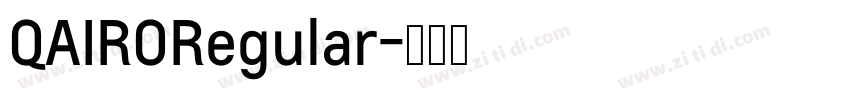 QAIRORegular字体转换
