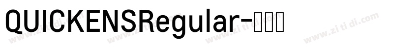 QUICKENSRegular字体转换