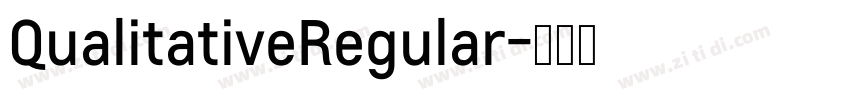 QualitativeRegular字体转换
