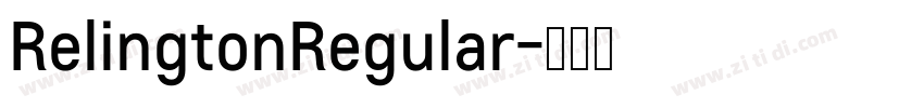 RelingtonRegular字体转换