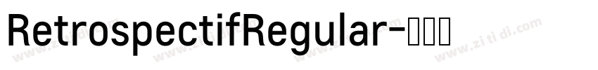 RetrospectifRegular字体转换