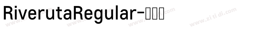 RiverutaRegular字体转换