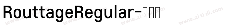 RouttageRegular字体转换