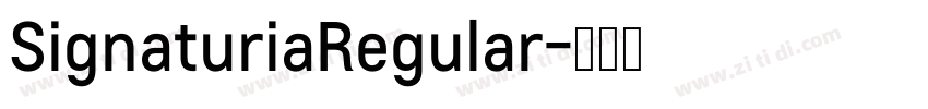 SignaturiaRegular字体转换