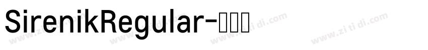 SirenikRegular字体转换