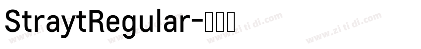 StraytRegular字体转换