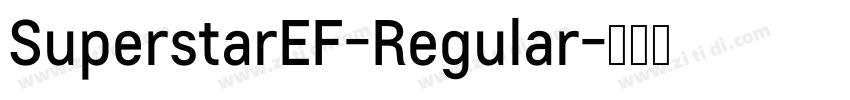 SuperstarEF-Regular字体转换