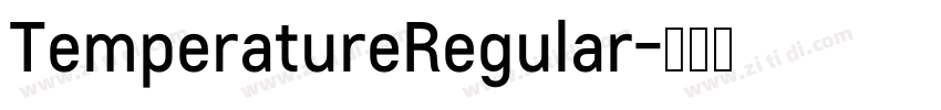 TemperatureRegular字体转换