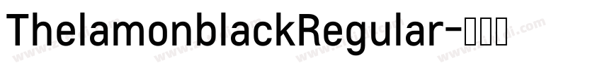 ThelamonblackRegular字体转换