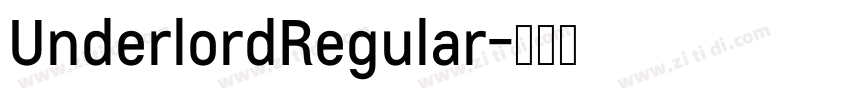 UnderlordRegular字体转换