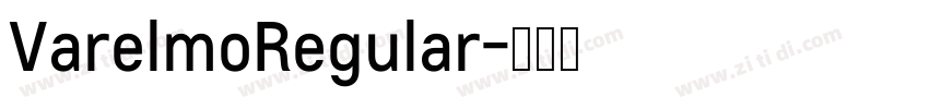 VarelmoRegular字体转换