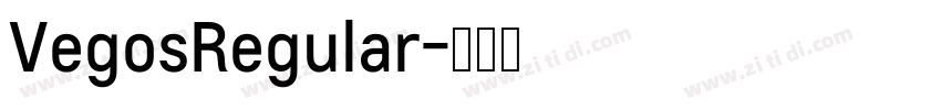 VegosRegular字体转换