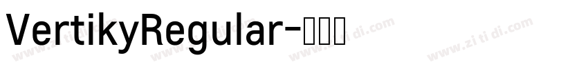 VertikyRegular字体转换