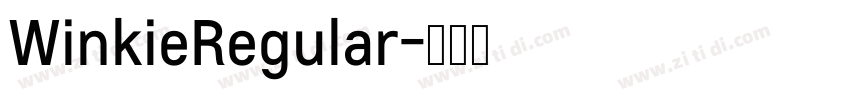 WinkieRegular字体转换