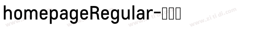 homepageRegular字体转换